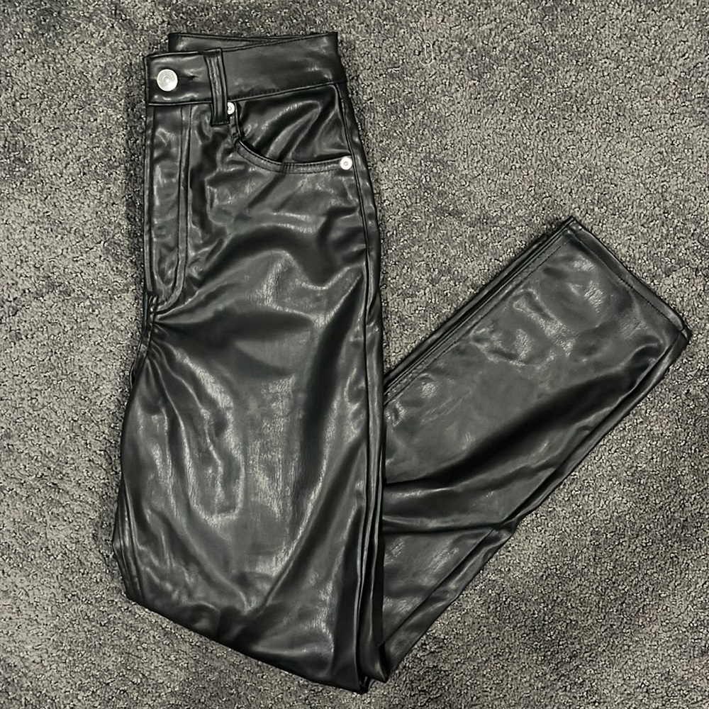 Black Leather Pants